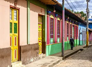 Raquira Prints: Colourful Architecture of Raquira, Boyaca Department, Colombia