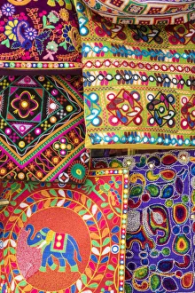 Bags Prints: Colourful bags for sale, Udaipur, Rajasthan, India