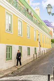 Bairro Alto Prints: Colourful building in Bairro Alto, Lisbon, Portugal, Europe