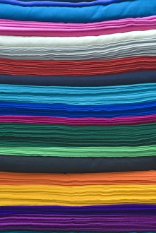 Otavalo Prints: Colourful cloths, Otavalo, Ecuador