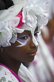 Colourful costumes in the Notting Hill Carnival