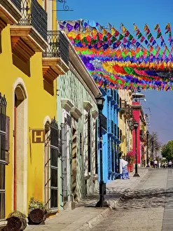 Hanging Prints: Colourful decorations at the Macedonio Alcala Street