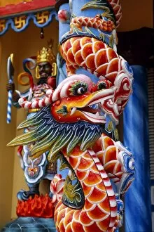 Indo China Gallery: Colourful, decorative colonade outside the entrance