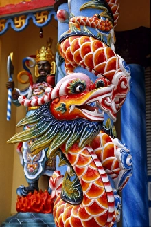 Indo China Gallery: Colourful, decorative colonade outside the entrance