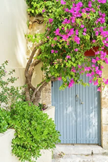 Images Dated 10th July 2023: Colourful door, Assos, Kefalonia, Ionian Islands, Greek Islands, Greece