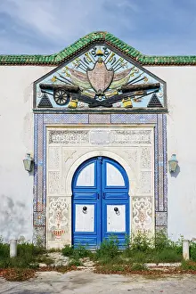 Tunis Prints: Colourful door, Bardo Museum, Tunis, Tunisia