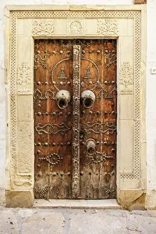 Ornate Prints: Colourful door, Hammamet, Tunisia