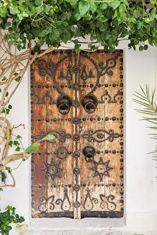 Medina Prints: Colourful door, Hammamet, Tunisia