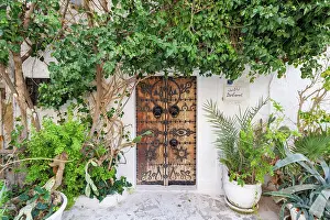 Medina Prints: Colourful door, Hammamet, Tunisia