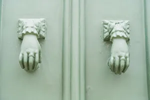 Knocker Prints: Colourful door knocker, Porto, Portugal, Europe