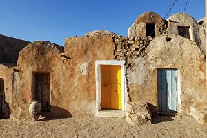 Tataouine Prints: Colourful doors at Ksar Ouled Soltane, Tataouine, Tunisia