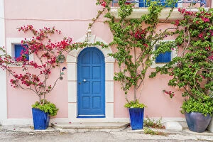 Q3 2023 Collection: Colourful facade, Assos, Kefalonia, Ionian Islands, Greek Islands, Greece