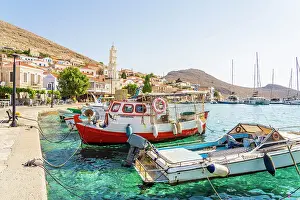 Bell Prints: The colourful harbour and Saint Nicholas church in the background