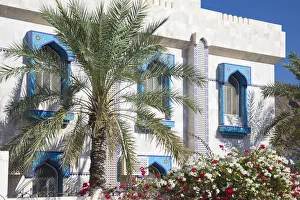 Oman Prints: A colourful house in Al Hamra, Jebel Shams, Oman