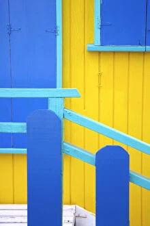 Abstraction Gallery: Colourful House Details, Antigua, Caribbean, West Indies
