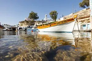 Colourful house in the small village of Mandraki on the island of Milos, Cyclades, Greece