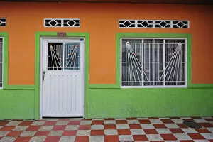 Colourful House in Yaguara, Colombia, South America