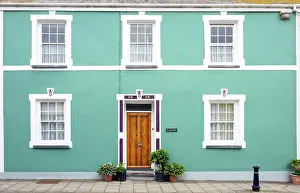 Entrance Prints: Colourful houses of Aberaeron, Ceredigion, Wales