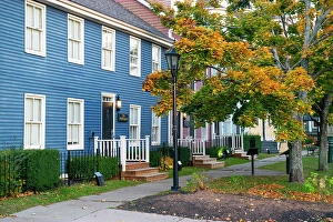Colourful Houses Prints: Colourful houses and autumn colours