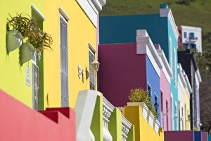 Colourful houses in Bo Kaap, Cape Town, Western Cape, South Africa