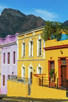 Historic Buildings Prints: Colourful Houses in Bo-Kaap formerly known as the Malay Quarter