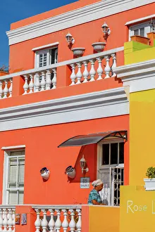 Historic Building Prints: Colourful Houses in Bo-Kaap formerly known as the Malay Quarter