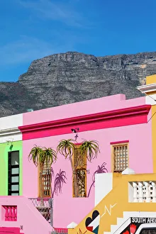 Historic Building Prints: Colourful Houses in Bo-Kaap formerly known as the Malay Quarter