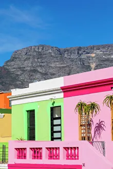 Historic Buildings Prints: Colourful Houses in Bo-Kaap formerly known as the Malay Quarter