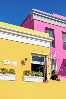 Historic Buildings Prints: Colourful Houses in Bo-Kaap formerly known as the Malay Quarter