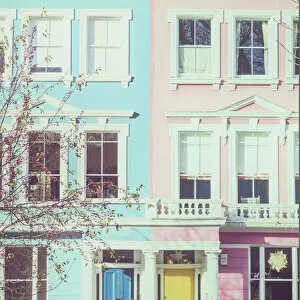 Images Dated 13th May 2021: Colourful houses in Primrose Hill, London, England, UK