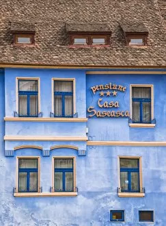 Images Dated 4th March 2016: Colourful houses of Sighisoara, Transylvania, Romania