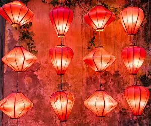 Images Dated 30th November 2018: Colourful lanterns in Hoi An city, Vietnam