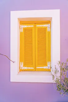 Shuttered Prints: Colourful local architecture in Halki, Chalki, Dodecanese Islands, Greece