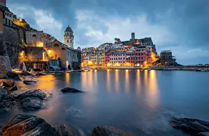Vernazza Prints: The colourful village of Vernazza at dawn