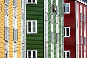 Polar Region Prints: Colurful Houses, Nuuk, Greenland
