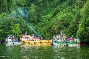Fjords Prints: Commercial vessels, Puerto Chacabuco, Aisen, Patagonia, Chile