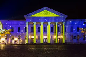 Como Prints: Como Magic Light Festival: theatre, Como, Province of Como, Lombardy, Italy