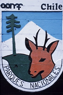 Northern Patagonia Gallery: CONAF National Parks sign