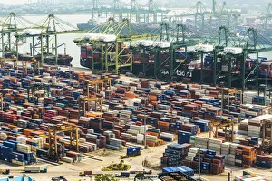 Images Dated 1st June 2015: Container Port, Singapore