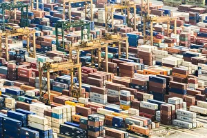 Images Dated 1st June 2015: Container Port, Singapore