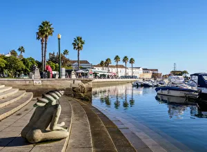 Doca De Recreio Prints: Contemporary sculpture by the marina in Faro, Algarve, Portugal