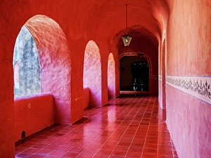 Convent of San Bernardino de Siena, interior, Valladolid, Yucatan State, Mexico