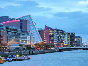 Wharf Prints: The Convention Centre at dawn, Dublin, Ireland