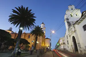 Convento de San Felipe Neri at dusk, Sucre (UNESCO World Heritage Site), Bolivia