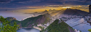 Copacabana beach and Rio de Janeiro from the Sugar Loaf, Brazil