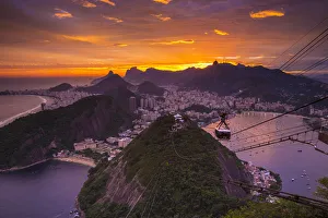 Copacabana beach and Rio de Janeiro from the Sugar Loaf, Brazil