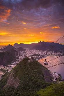 Copacabana beach and Rio de Janeiro from the Sugar Loaf, Brazil