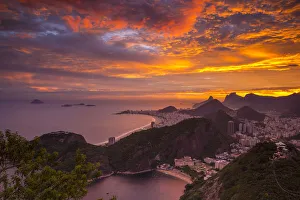 Copacabana beach and Rio de Janeiro from the Sugar Loaf, Brazil