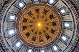 Images Dated 25th August 2017: Copenhagen, Hovedstaden, Denmark. The dome of the Frederiks Church called