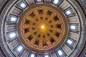 Images Dated 25th August 2017: Copenhagen, Hovedstaden, Denmark. The dome of the Frederiks Church called